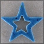 Large Glazed Star - Blue Caprice
