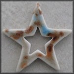 Large Glazed Star - Caribbean Sand