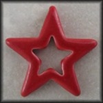 Large Glazed Star - Red