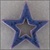 Large Glazed Star - Plum