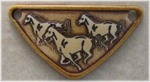 Medium Triangle Running Horses