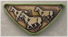 Medium Triangle Running Horses